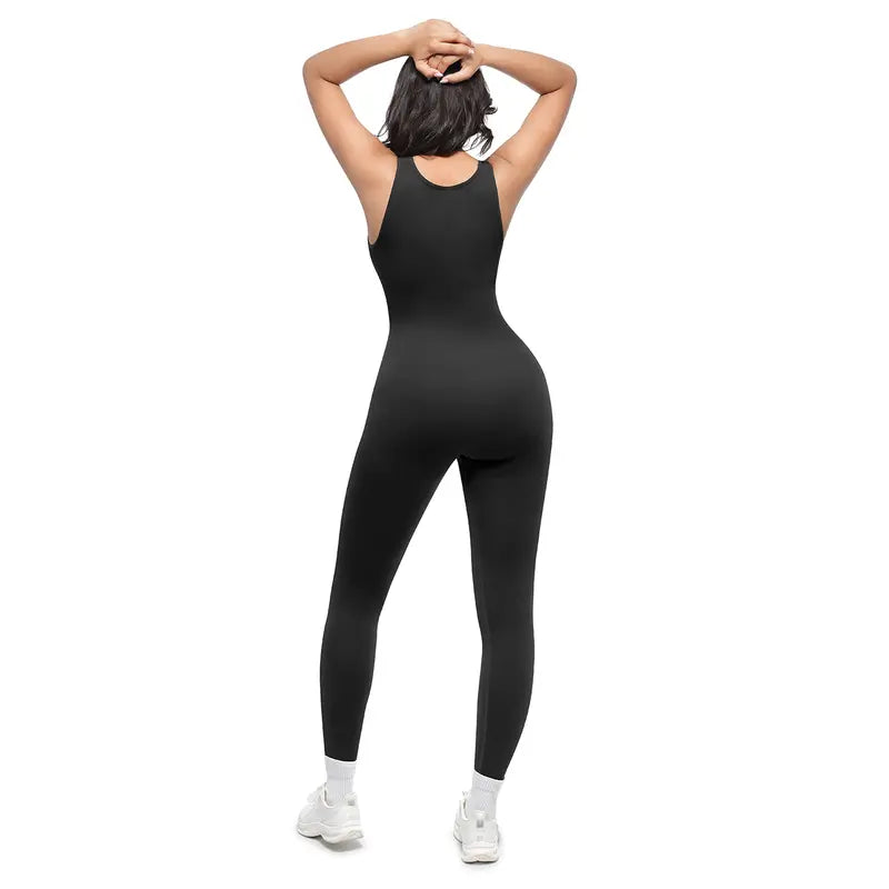 VÉLANE Deep V Shapewear Jumpsuit