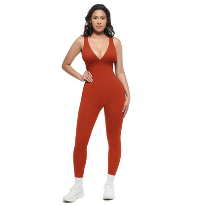 VÉLANE Deep V Shapewear Jumpsuit